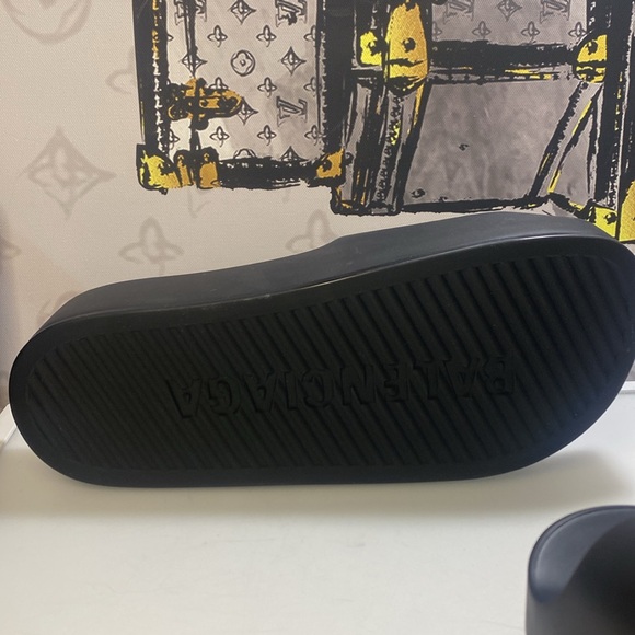 New Balenciaga WOMEN'S CHUNKY SLIDE SANDAL IN BLACK rubber Size EU 41 US 11 - Picture 9 of 12